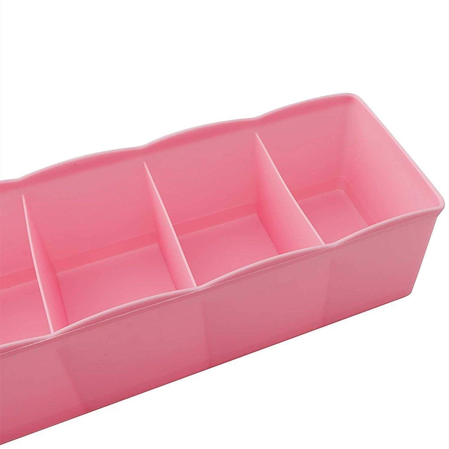 0236 5-Compartments Socks/Handkerchief/Underwear Storage Box Socks Drawer Closet Organizer Storage Boxes (pack of 4) - SkyShopy 0236 5-Compartments Socks/Handkerchief/Underwear Storage Box Socks Drawer Closet Organizer Storage Boxes (pack of 4) - SkyShopy